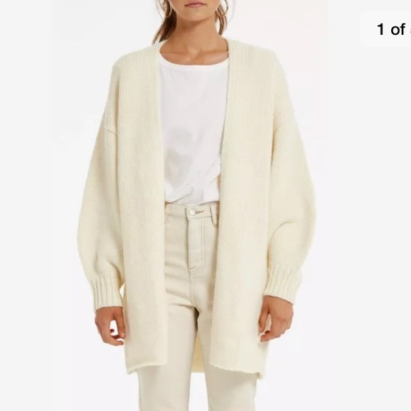 Zulu & Zephyr Sweaters - Zulu & Zephyr Lush Cardigan In Warm White